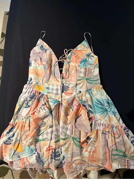 Vici Pants - Vici Pastel Floral Tie-Front Romper